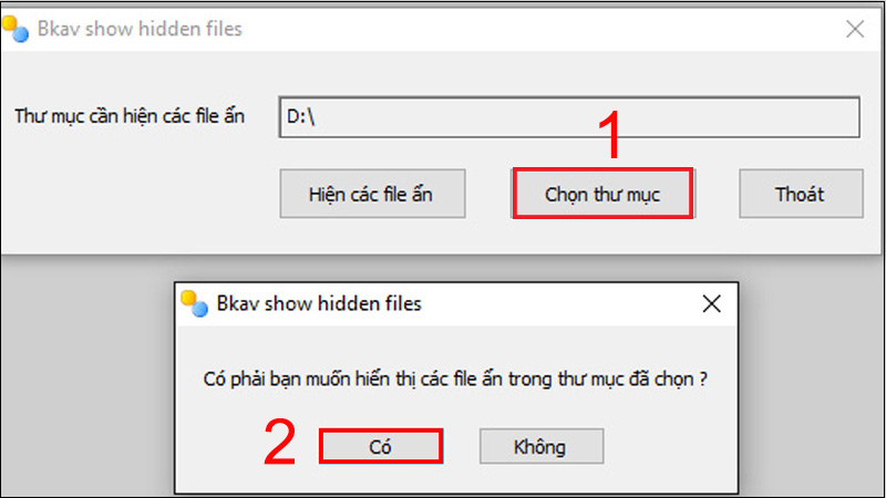 Mở các file ẩn bằng FixAttrb BKAV